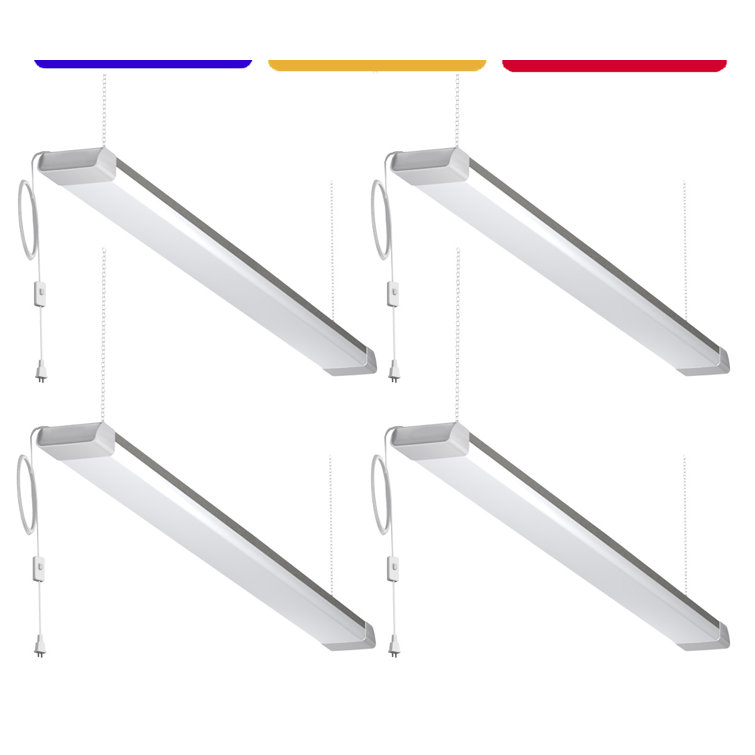 3ox 4 Pack 54W LED Shop Light Garage Workbench Ceiling Lamp